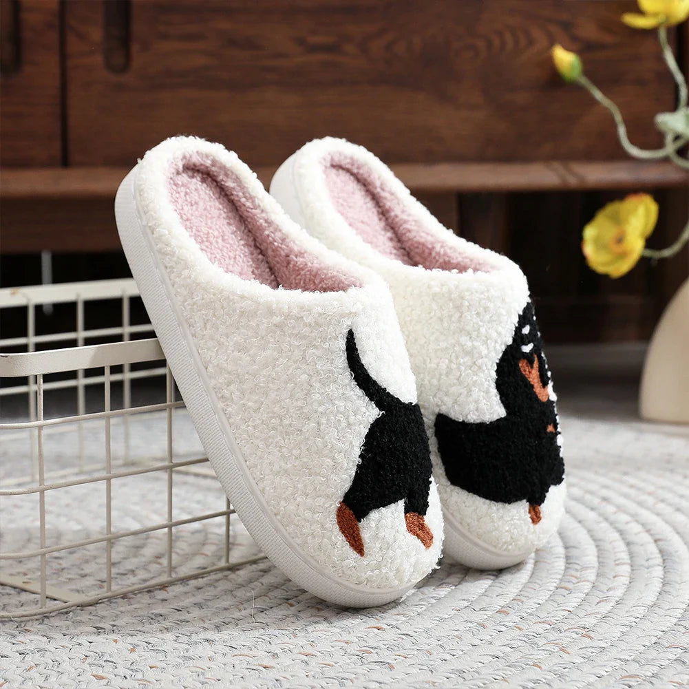 chaussons hiver teckel bout fermé intérieur